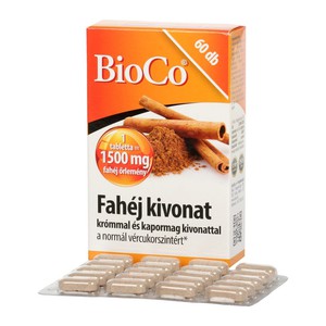 Bioco fahéj krommal+ kapormag kivonat tabletta 60x