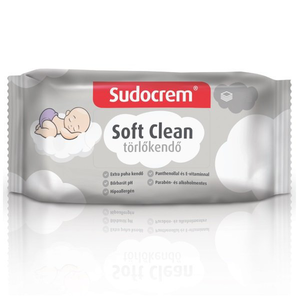 Sudocrem Soft Clean törlőkendő 55x